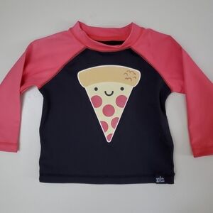 Whistle And Flute Pizza Rashguard Long Sleeve T-shirt